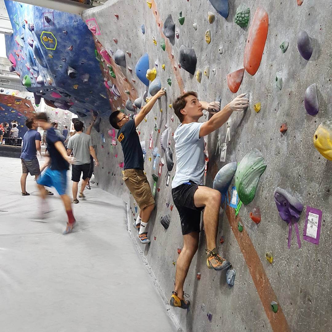 A Northeastern RRecreational Climbing Club meeting indoors